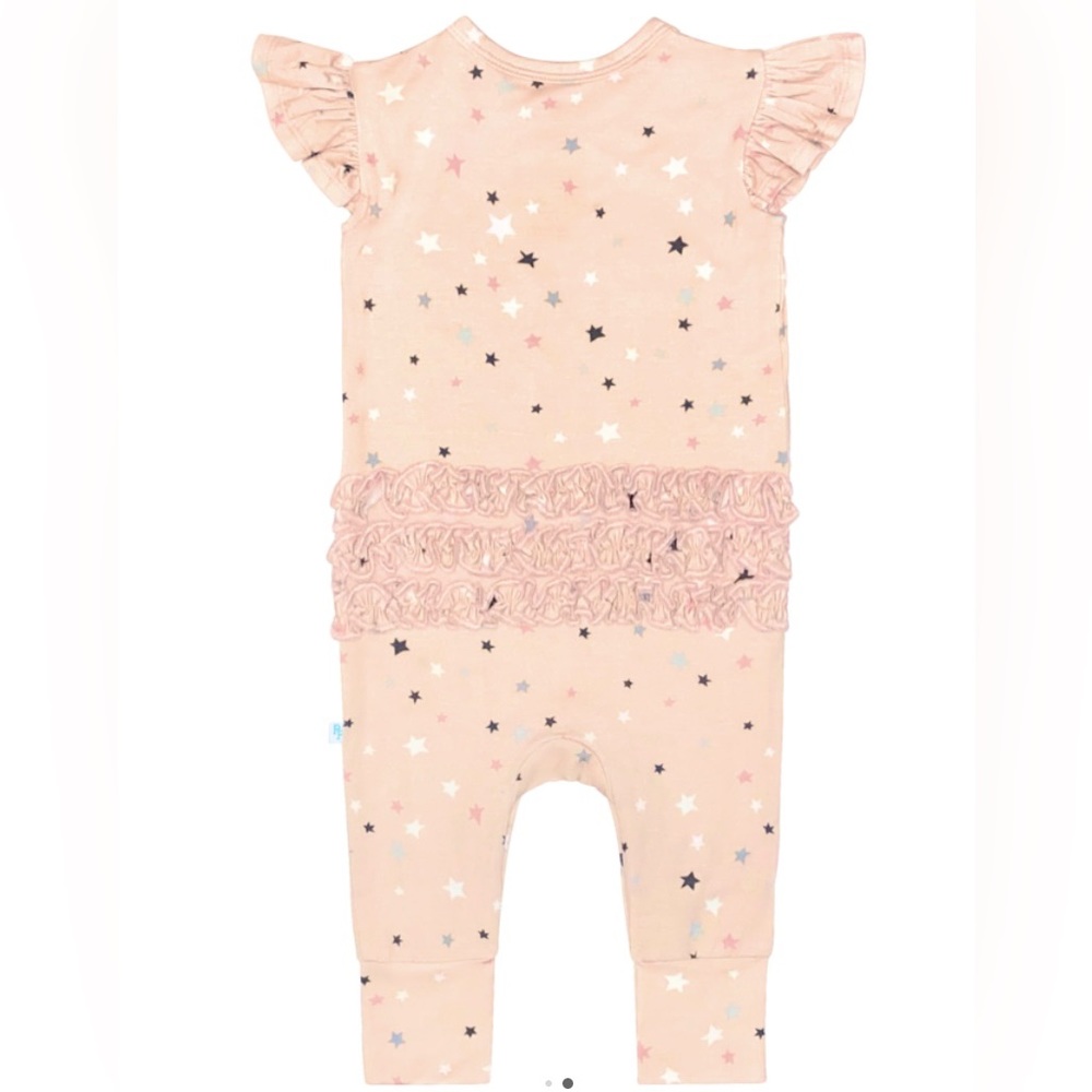 Posh peanut star ruffle butt romper